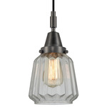 Chatham Pendant - Matte Black / Clear
