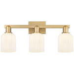 Bridal Veil 716 Bathroom Vanity Light - Brushed Brass / Gloss White