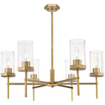 Blakeley Chandelier - Brushed Brass / Clear Blakeley Chandelier - Brushed Brass / Clear