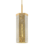 Blakeley Pendant - Brushed Brass / Mercury