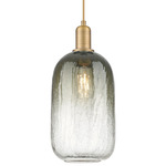 Brookhaven Cloche Pendant - Brushed Brass / Brookhaven Slate