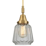 Chatham Pendant - Brushed Brass / Clear