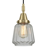 Chatham Pendant - Antique Brass / Clear