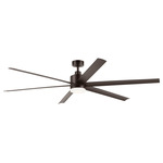 Loa LED Outdoor Ceiling Fan - Satin Natural Bronze / Satin Etched