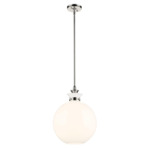 Laria Globe Pendant - Polished Nickel / Opal