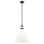 Laria Cone Pendant - Black / Opal