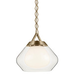 Nella Pendant - Champagne Bronze / Clear / Opal 