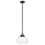 Nella Pendant - Black / Clear / Opal 