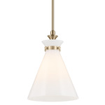 Laria Cone Pendant - Champagne Bronze / Opal