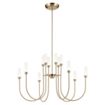 Moraine Chandelier - Champagne Bronze / Clear Etched