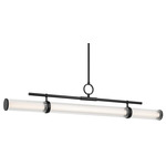 Riven Linear Chandelier - Black / Clear / White