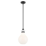 Laria Drop Pendant - Black / Opal