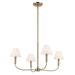 Eadie Chandelier - Champagne Bronze / White