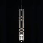 Calamus 100 Pendant - Dark Grey / Clear