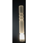 Bamboo Pendant - Dark Grey / Frosted