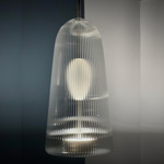Piero Pendant - Dark Grey / Clear