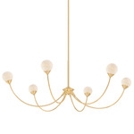 Natasha Chandelier - Aged Brass / Cloud