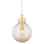 Benita Pendant - Aged Brass / Light Bronze