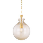 Benita Pendant - Aged Brass / Light Bronze