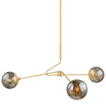 Nyla Chandelier - Aged Brass / Smoke