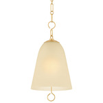 Christine Pendant - Aged Brass / Champagne