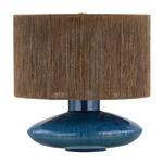 Enya Table Lamp - Blue / Jute