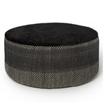 Tres Persian Vegetal Pouf - Black