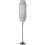 Lollipop Floor Lamp - Black Nickel / Cashmere Grey
