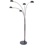Mushroom Floor Lamp - Satin Nickel