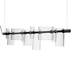 Dancing Glass Linear Pendant - Transparent
