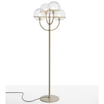 Lyndon Outdoor Floor Lamp - Ivory / Transparent