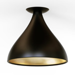 Swell Ceiling Light - Black / Brass
