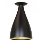Swell Ceiling Light - Black / Brass