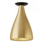 Swell Ceiling Light - Black / Brass / Brass