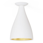 Swell Ceiling Light - White / Brass