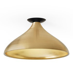 Swell Ceiling Light - Black / Brass / Brass