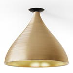 Swell XL Ceiling Light  - Black / Brass / Brass