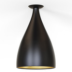 Swell XL Ceiling Light  - Black / Brass