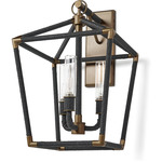 Hollister Outdoor Wall Sconce - Light Bronze / Black Rope