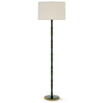 Kane Floor Lamp - Modern Brass / Jungle / Ascot