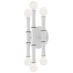 Kane Wall Sconce - Polished Nickel / Matte Daisy