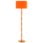 Kane Floor Lamp - Modern Brass / Pumpkin