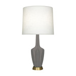 Emma Table Lamp - Matte Smoky Taupe / Off White