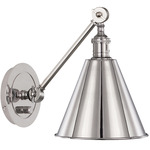 Alloy Swing Arm Wall Light - Polished Nickel