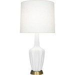 Emma Table Lamp - Matte Lily / Off White
