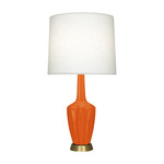 Emma Table Lamp - Pumpkin / Off White