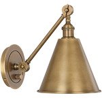 Alloy Swing Arm Wall Light - Warm Brass