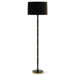 Kane Floor Lamp - Modern Brass / Obsidian