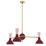 Clare Chandelier - Modern Brass / Sugar Plum / Rose Water