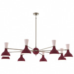 Clare Chandelier - Polished Nickel / Sugar Plum / Rose Water